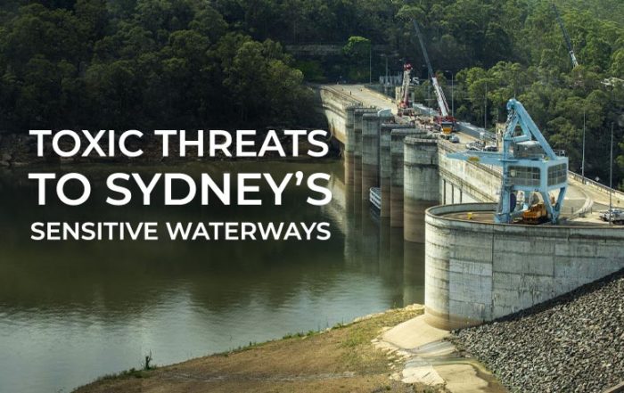 Toxic threats to Sydney's sensitive waterways